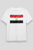 Mısır Beyaz Unisex Tişört T-Shirt - TişörtFabrikası