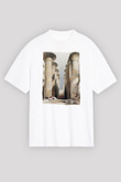 Mısır Harabeleri Beyaz Unisex Tişört T-Shirt - TişörtFabrikası