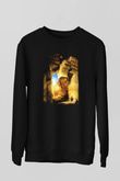 Mısır Harabeleri Siyah Unisex Sweatshirt