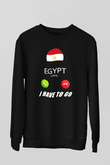 Mısır Siyah Unisex Sweatshirt