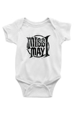 Miss May I Baskılı Beyaz Unisex Bebek Body - Zıbın