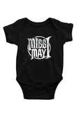 Miss May I Baskılı Siyah Bebek Body - Zıbın