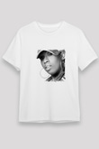 Missy Elliott Baskılı Unisex Beyaz Tişört