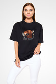 Missy Elliott Baskılı Unisex Oversize Siyah Tişört
