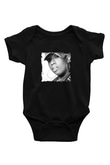 Missy Elliott Baskılı Unisex Siyah Bebek Body - Zıbın
