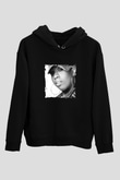 Missy Elliott Baskılı Unisex Siyah Hoodie