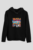 Missy Elliott Baskılı Unisex Siyah Hoodie
