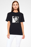 Missy Elliott Baskılı Unisex Siyah Tişört