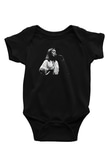 Mitski Baskılı Baskılı Unisex Siyah Bebek Body - Zıbın