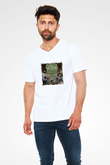 Mobb Deep Baskılı Beyaz V Yaka Unisex Tişört
