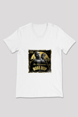 Mobb Deep Baskılı Beyaz V Yaka Unisex Tişört