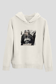 Mobb Deep Baskılı Unisex Beyaz Kapüşonlu Sweatshirt