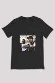 Mobb Deep Baskılı Unisex Siyah V Yaka Tişört