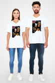 Mobb Deep Beyaz Unisex V Yaka Tişört