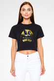 Mobb Deep Siyah Crop Top Tişört