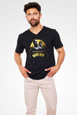 Mobb Deep Siyah Unisex V Yaka Tişört T-Shirt