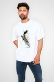 Modern Dans Beyaz Unisex Oversize Tişört T-Shirt