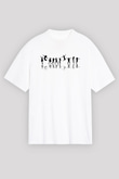Modern Dans Beyaz Unisex Oversize Tişört T-Shirt