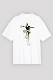 Modern Dans Beyaz Unisex Tişört T-Shirt - TişörtFabrikası