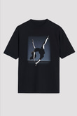 Modern Dans Siyah Unisex Oversize Tişört T-Shirt