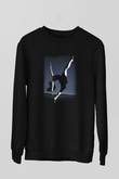 Modern Dans Siyah Unisex Sweatshirt