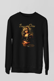 Mona Lisa Siyah Unisex Sweatshirt
