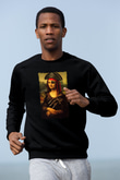 Mona Lisa Siyah Unisex Sweatshirt