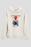 Monster Magnet Beyaz Unisex Kapşonlu Sweatshirt