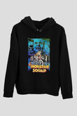 Monster Squad Siyah Unisex Hoodie