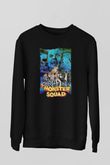 Monster Squad Siyah Unisex  Sweatshirt
