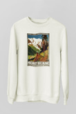Mont Blanc Beyaz Unisex Sweatshirt