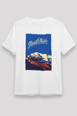 Mont Blanc Beyaz Unisex Tişört T-Shirt - TişörtFabrikası