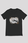 Mont Blanc Siyah Unisex V Yaka Tişört T-Shirt