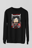 Montley Crue Baskılı Unisex Siyah Sweatshirt