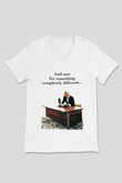 Monty Python's Flying Circus Beyaz Unisex V Yaka Tişört T-Shirt