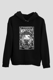 Morissey Baskılı Unisex Siyah Hoodie