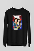 Mork and Mindy Siyah Unisex  Sweatshirt