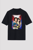 Mork and Mindy Siyah Unisex Tişört