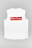 Morrissey Baskılı Beyaz Unisex Kolsuz Tişört - Tshirt
