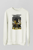 Mortal Kombat Scorpion Baskılı Unisex Beyaz Sweatshirt