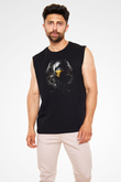 Mortal Kombat Siyah Unisex Kolsuz Tişört