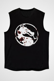 Mortal Kombat Siyah Unisex Kolsuz Tişört