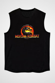 Mortal Kombat Siyah Unisex Kolsuz Tişört