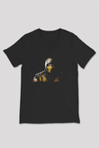 Mortal Kombat Siyah Unisex V Yaka Tişört