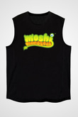 Moshi Monsters Siyah Unisex Kolsuz Tişört
