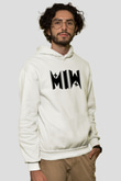 Motionless in White Baskılı Beyaz Unisex Kapüşonlu Sweatshirt