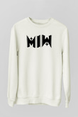 Motionless in White Baskılı Beyaz Unisex Sweatshirt