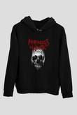 Motionless in White Baskılı Unisex Siyah Kapüşonlu Sweatshirt