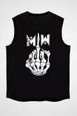 Motionless in White Baskılı Unisex Siyah Kolsuz Tişört - Tshirt