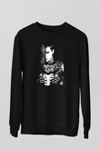 Motionless in White Baskılı Unisex Siyah Sweatshirt